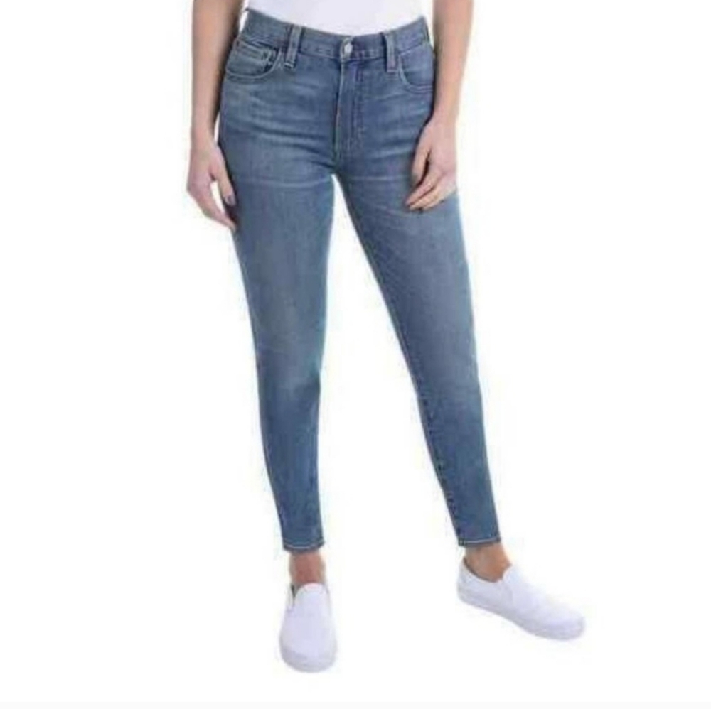 Frye Mid Rise Skinny Jeans Light Blue Wash Size 6